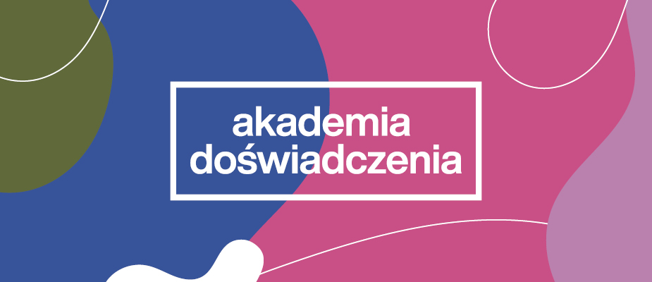 Infografika: kolorowe tło, Akademia Doświadczenia