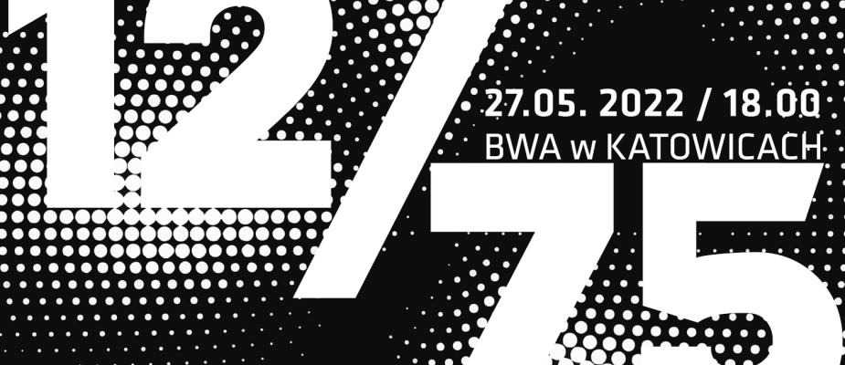 czarno-biała grafika z napisem