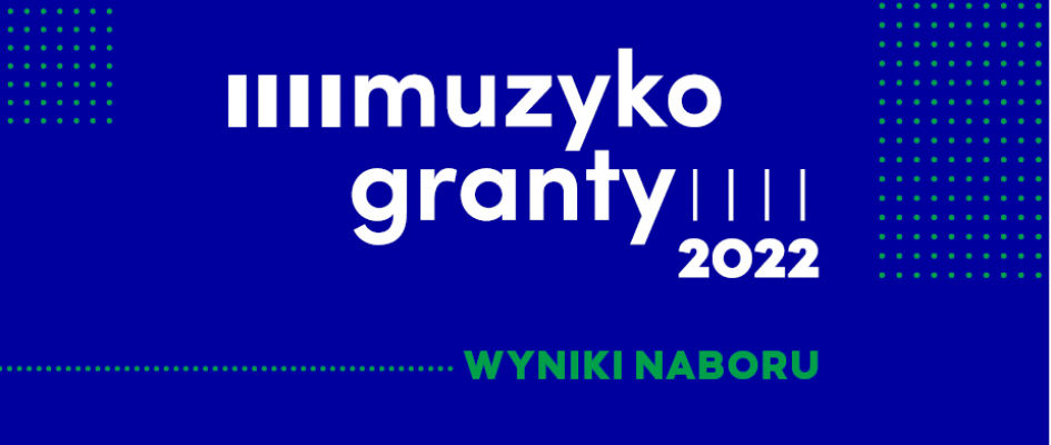 Niebieska grafika z białym napisem 