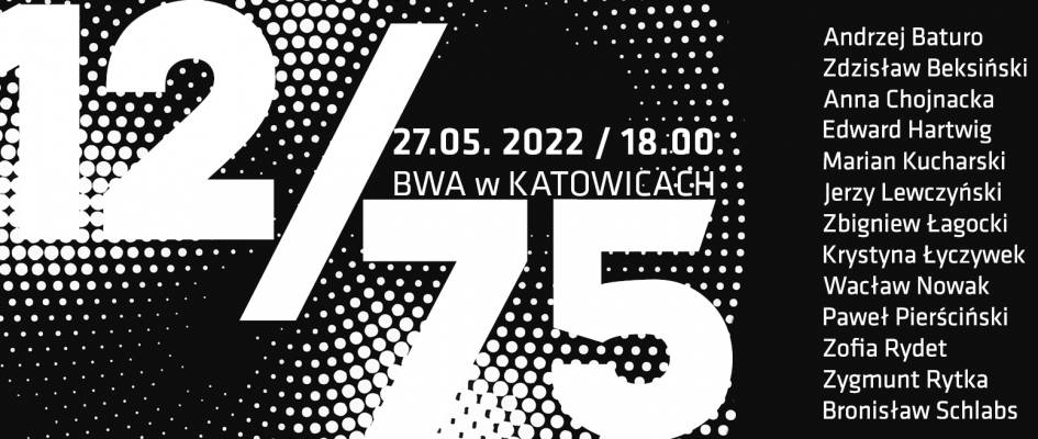 czarno-biała grafika z napisem