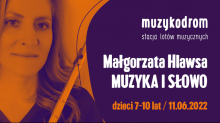 Muzykodrom
Małgorzara Hlawsa
Muzyka i słowo
dzieci 7-10 lat
11.06.2022