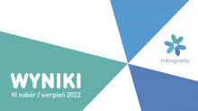 wyniki III nabór / sierpień 2022