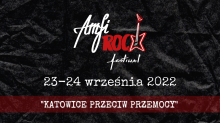 logo festiwalu amfirock, 23-24 września 2022 Katowice Przeciw Przemocy
