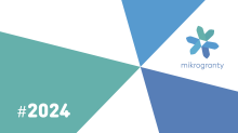 logo mikrograntów z dopiskiem 2024
