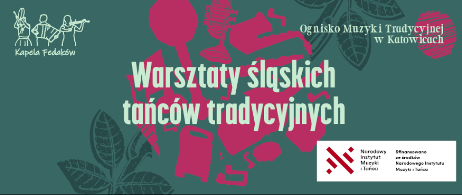 grafika artystyczna na zielonym tle z nazwą wydarzenia 