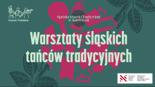 grafika artystyczna na zielonym tle z nazwą wydarzenia 