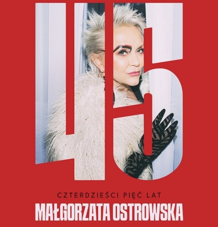grafika zapowiadający koncert Małgorzaty Ostrowskiej 